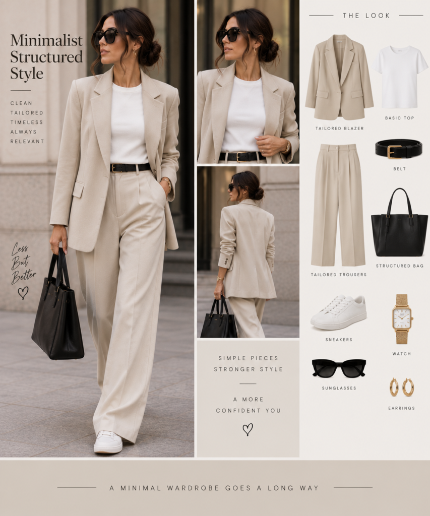 COS minimalist structured outfit affordable premium